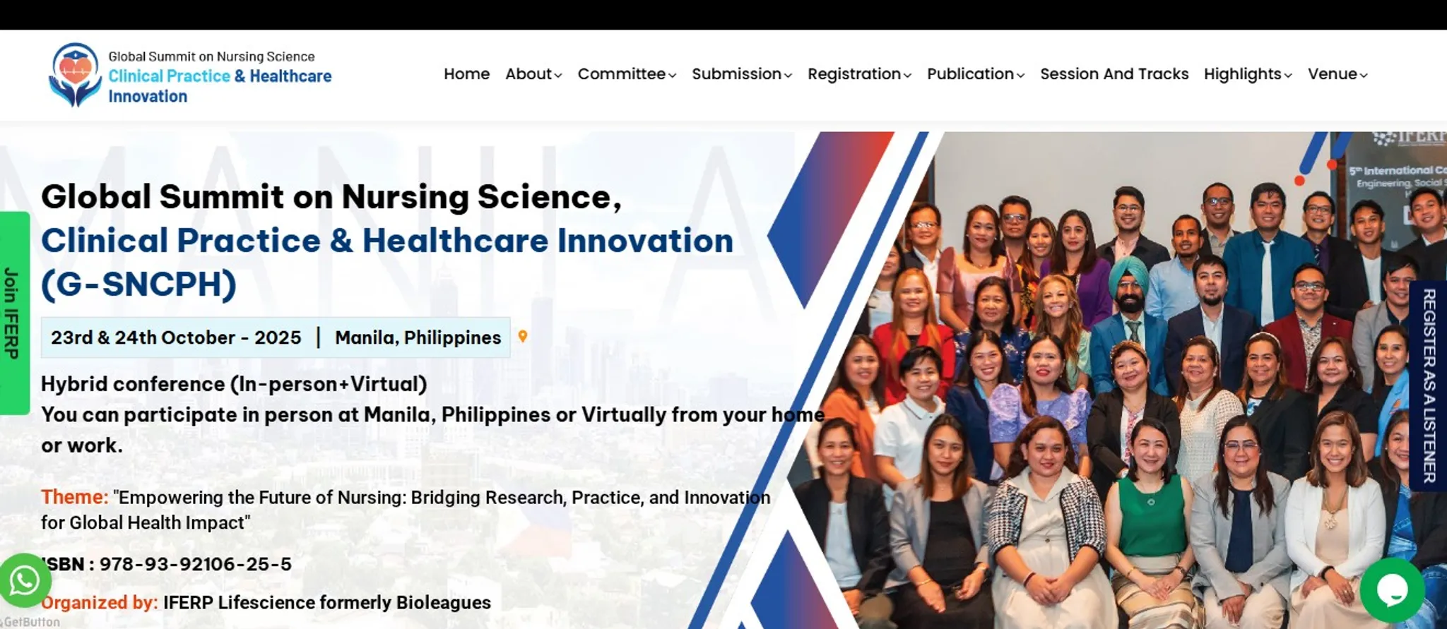 Global Summit on Nursing Science, Clinical Practice & Healthcare Innovation (G-SNCPH)